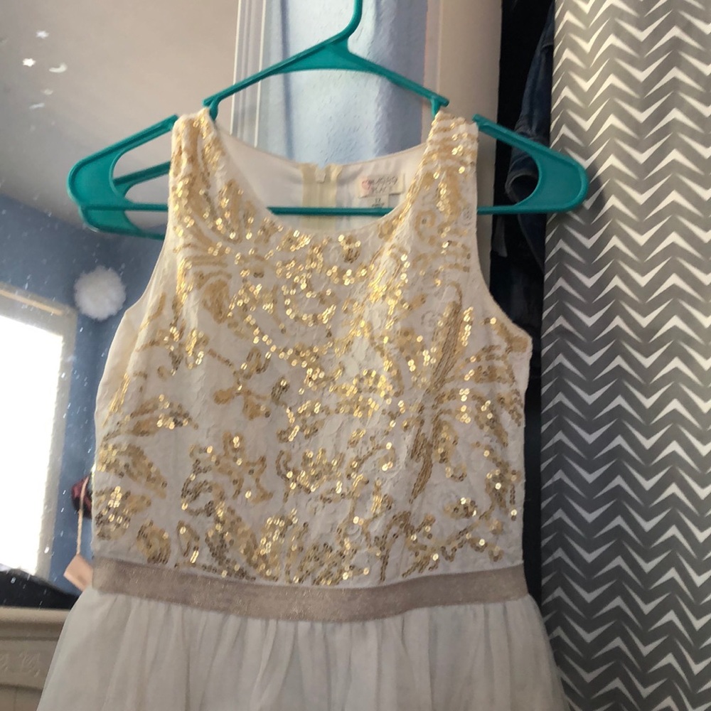 cream dress